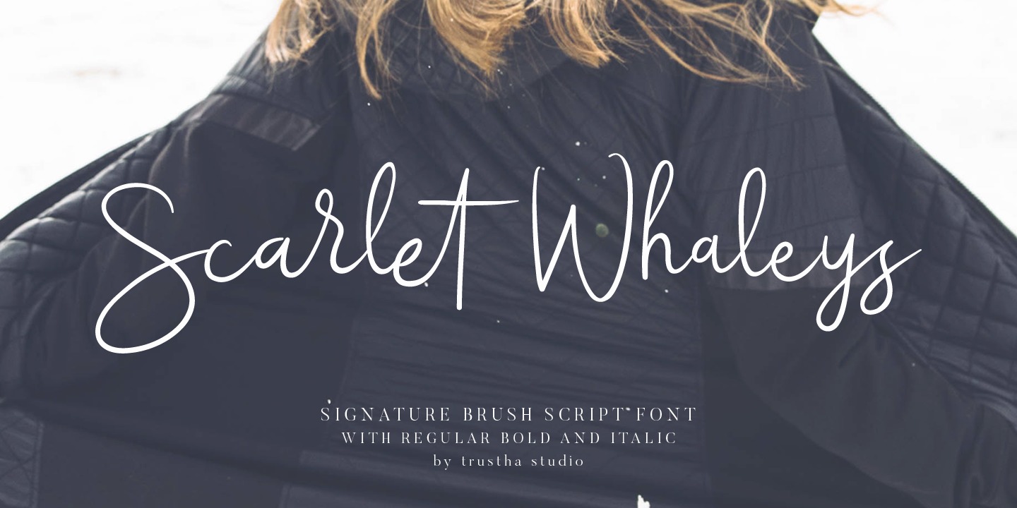 Шрифт Scarlet Whaleys